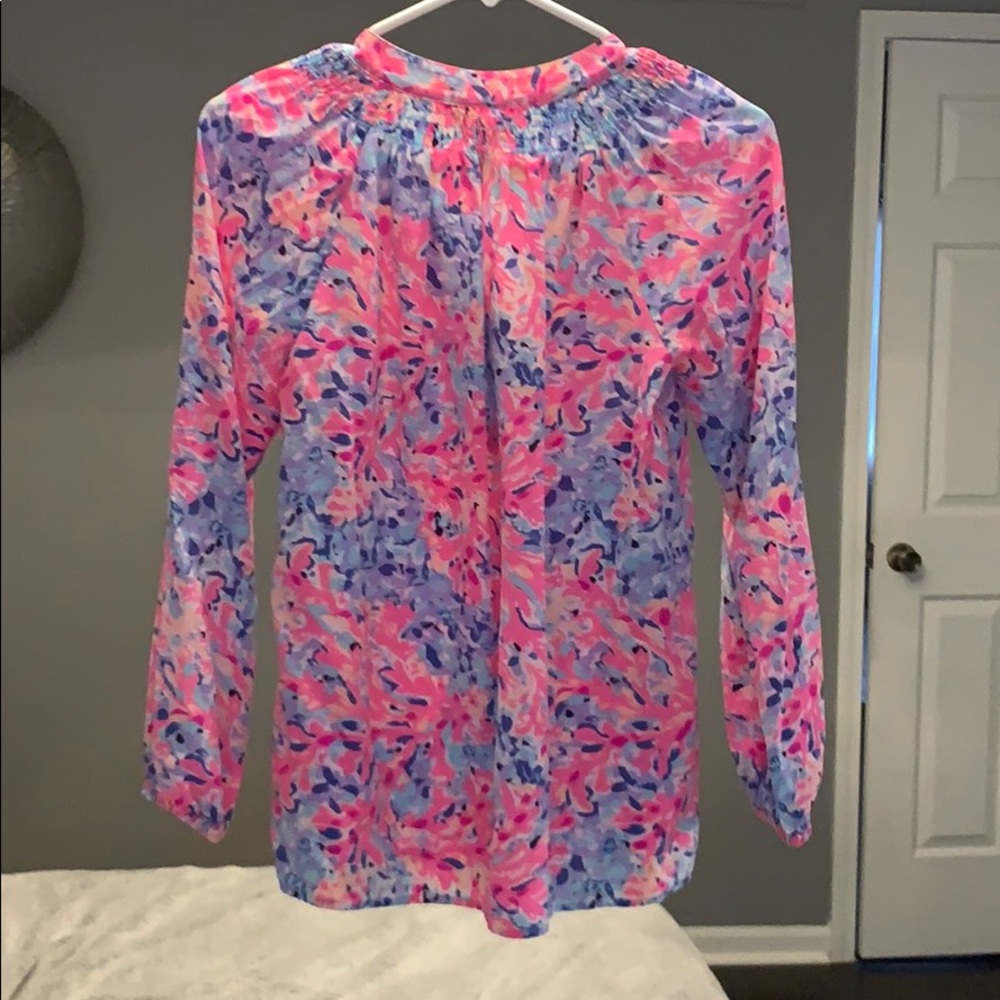 🌸 Lilly Pulitzer Elsa Top Coco Coral Crab - Picture 5 of 5